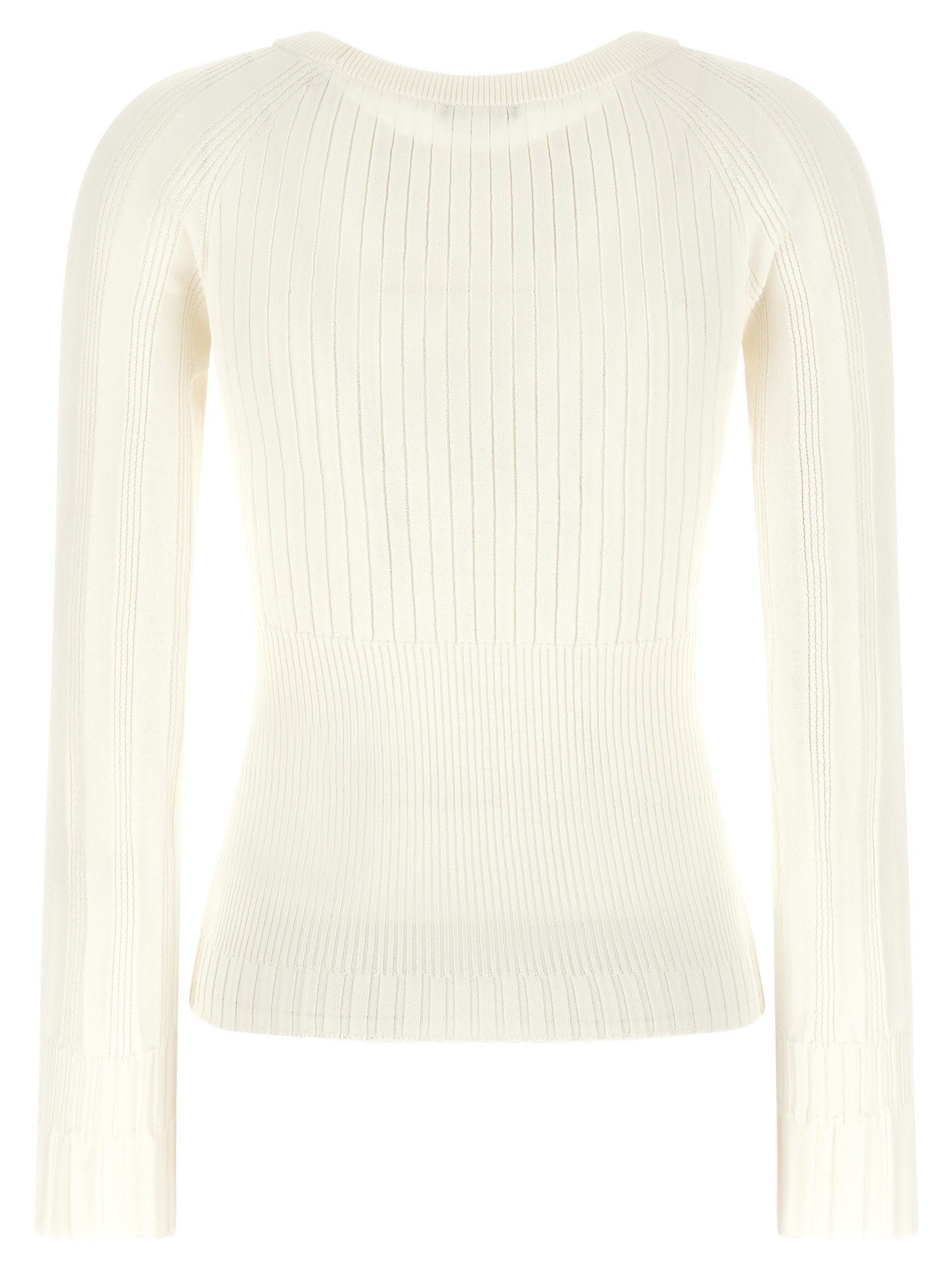 Balmain Buttons Sweater White
