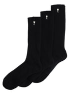 Ami Paris Unisex Ami DE Coeur Socks Black, view 2