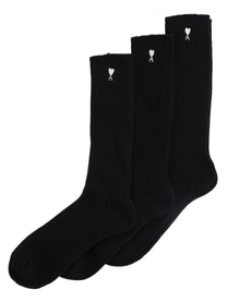 Ami Paris Unisex Calzini Ami DE Coeur Black