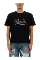 3.PARADIS Men's Crystal Shirt Black