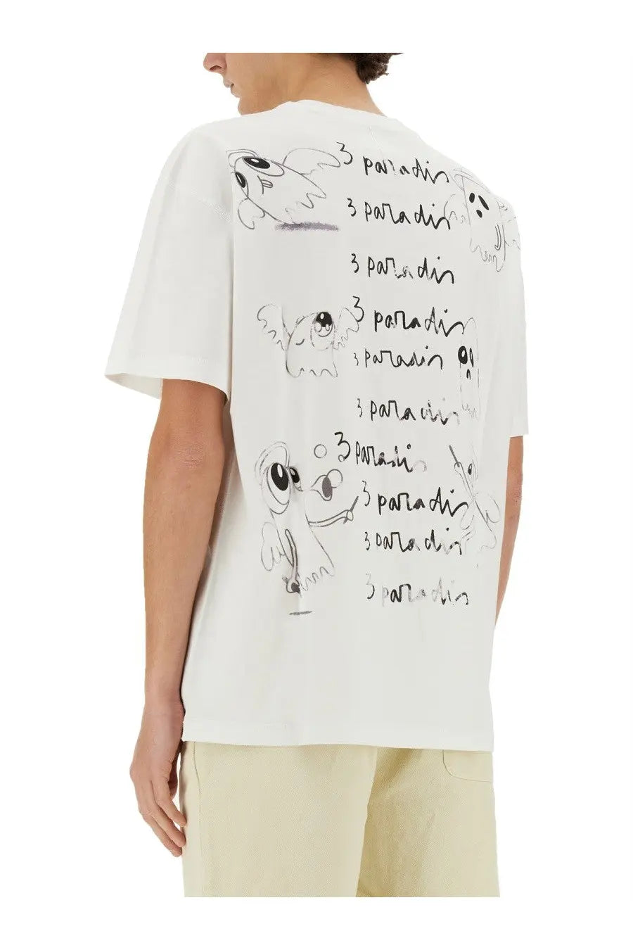 3.PARADIS Men's Edgar Plans Shirt White, view 4