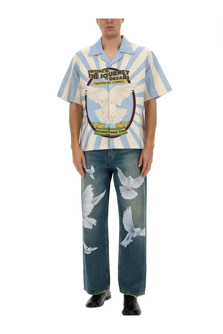 3.PARADIS Men's Journey of Dreams Shirt Blue, view 2