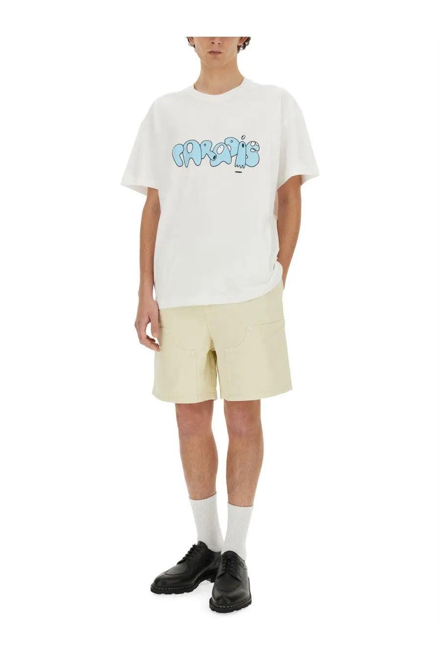 3.PARADIS Men's Short in Twill Beige, view 2
