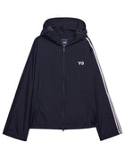 Y-3 Unisex Stripes Sports Jacket Black
