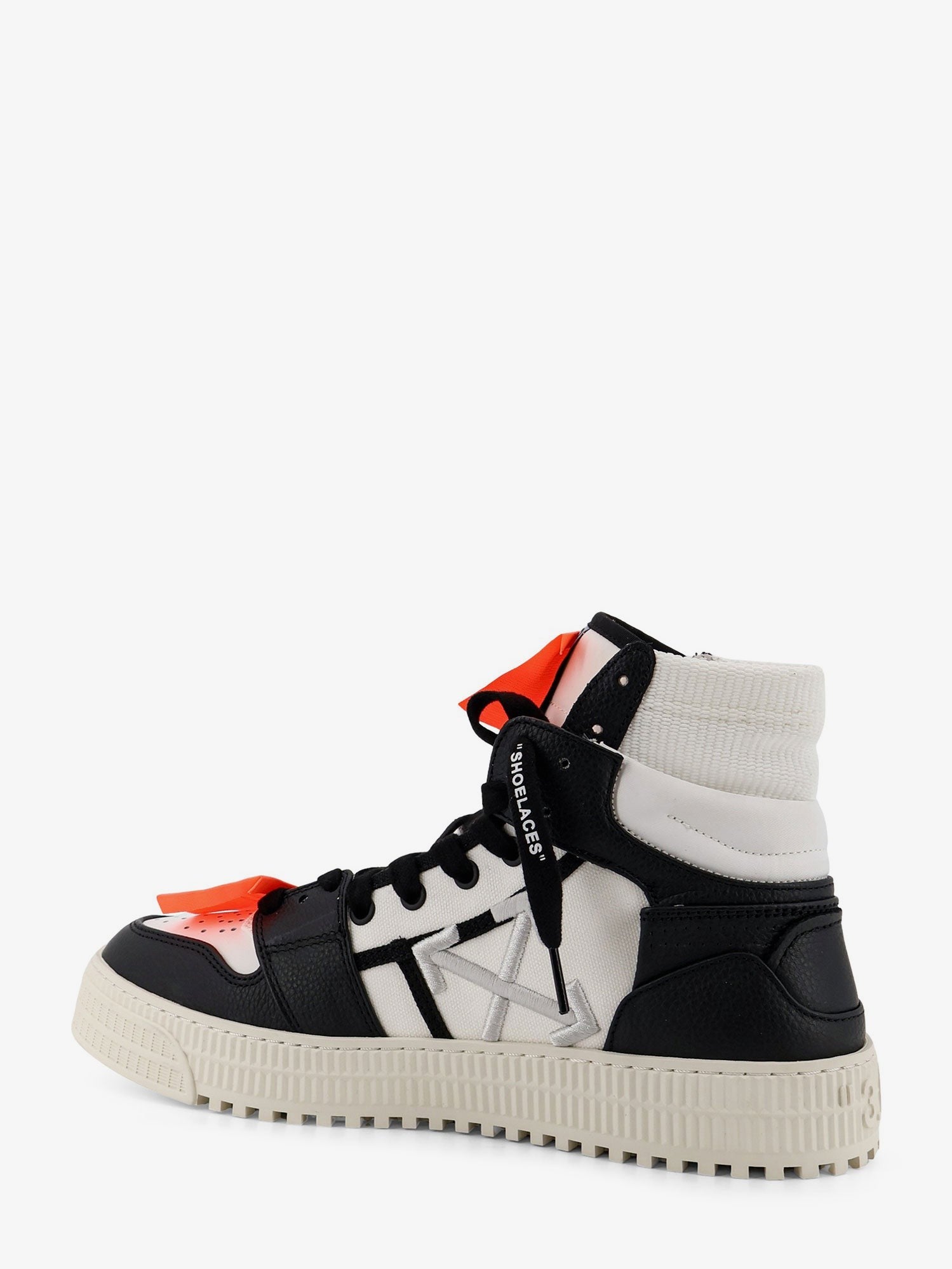 Off-White Men's Court High Top Leather Sneakers Black
