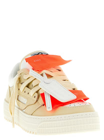Off-White Court Low Top Sneakers Beige