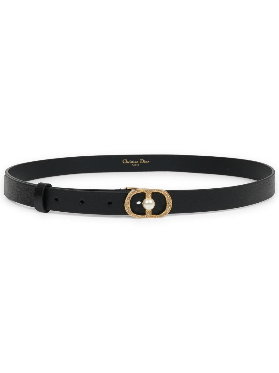 Dior Women's Montaigne Jolie Belt Black