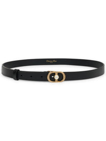 Dior Women's Montaigne Jolie Belt Black