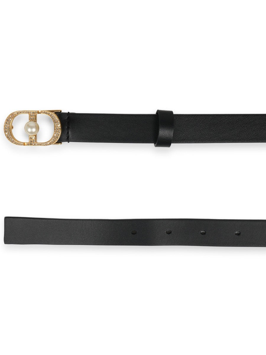Dior Women's Montaigne Jolie Belt Black