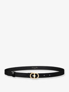 Dior Women's Montaigne Jolie Leather Belt Black