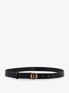 Dior Women's Montaigne Leather Belt Black