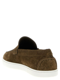 CHRISTIAN LOUBOUTIN Men's Moonboat Loafers Brown