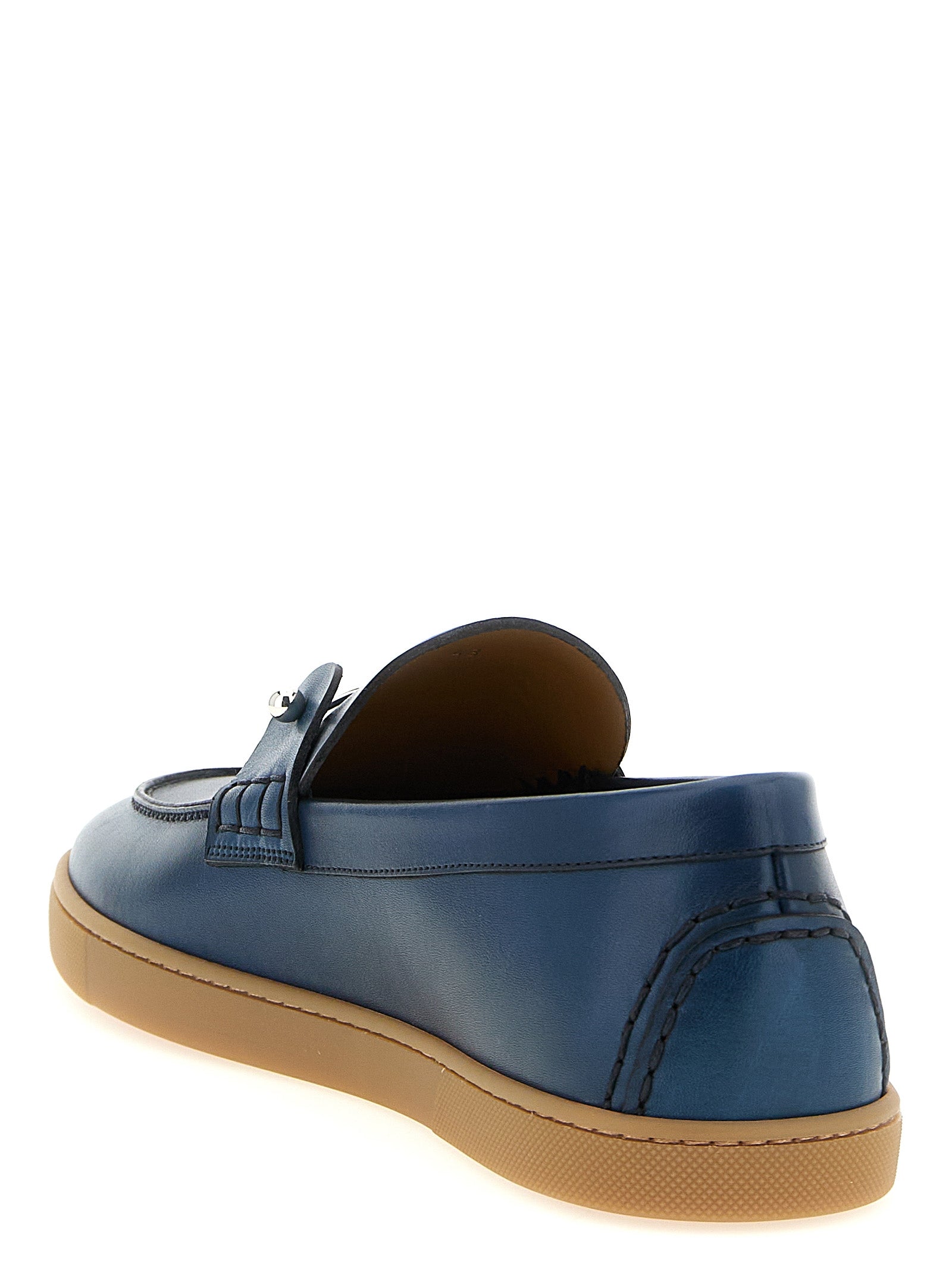 CHRISTIAN LOUBOUTIN Men's Chambeliboat Loafers Blue