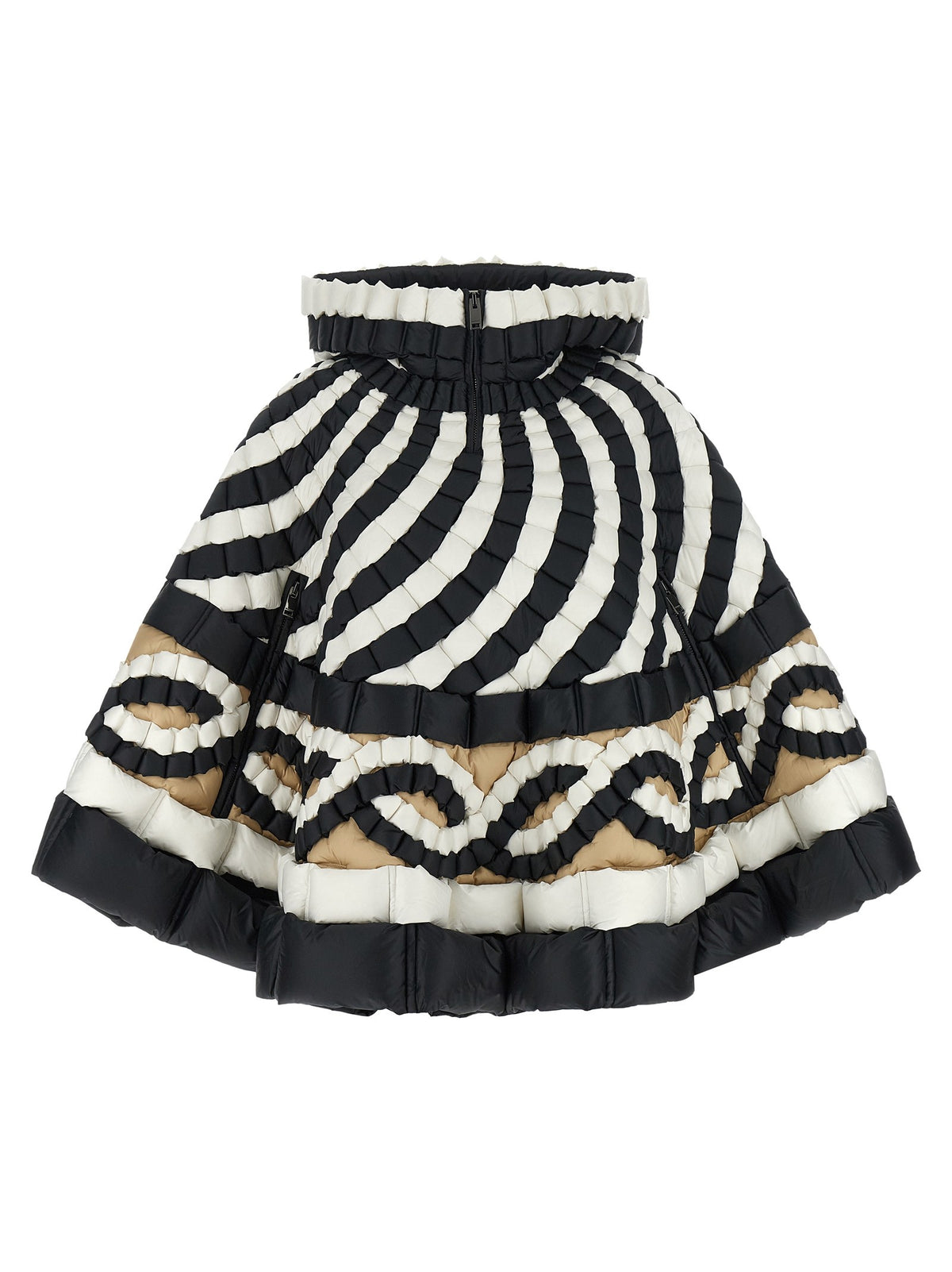 Raxxy Color Block Cape Gold