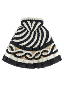 Raxxy Color Block Cape Gold
