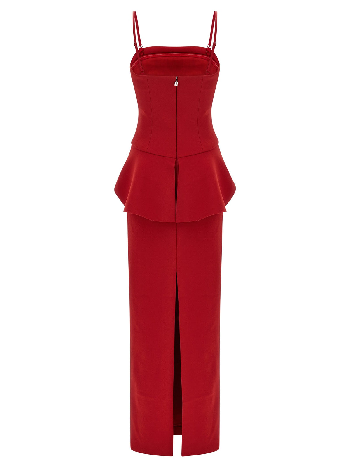 ROTATE Birger Christensen Floral Detail Dress Red, view 2