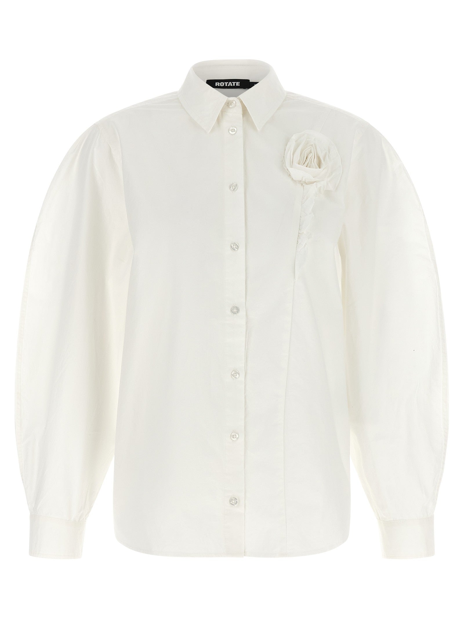 ROTATE Birger Christensen Floral Detail Shirt White