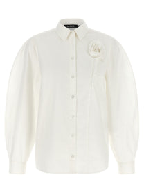 ROTATE Birger Christensen Floral Detail Shirt White