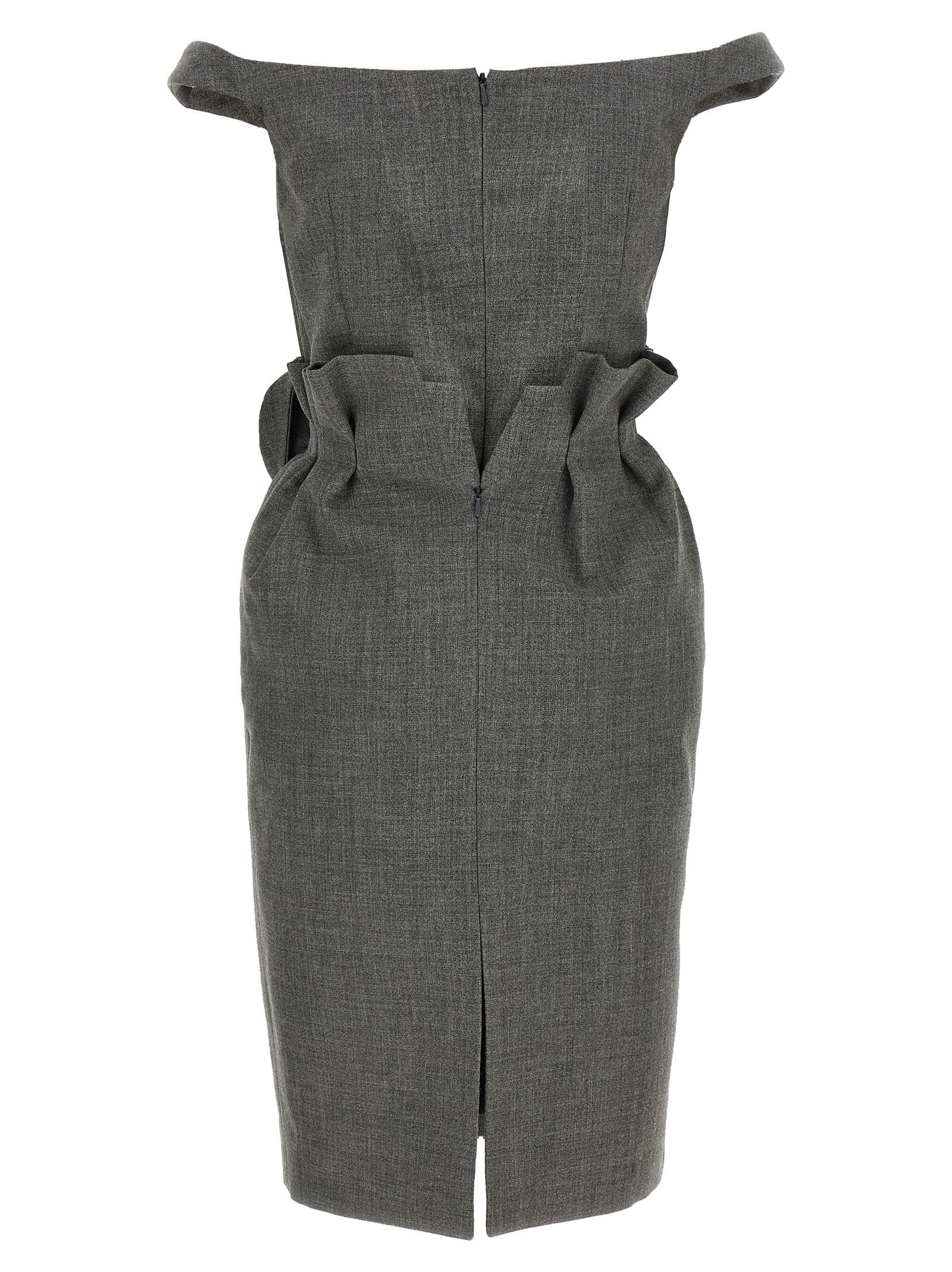 Magda Butrym Flower Dress Grey