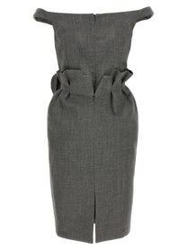 Magda Butrym Flower Dress Grey