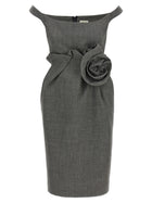 Magda Butrym Flower Dress Grey