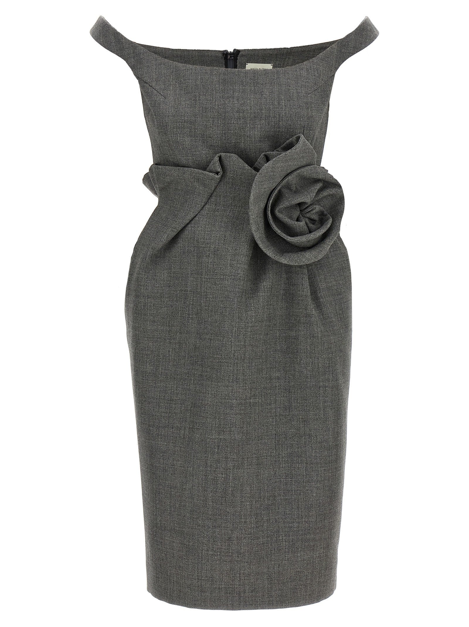 Magda Butrym Flower Dress Grey