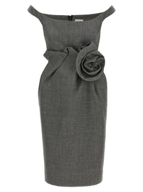 Magda Butrym Flower Dress Grey