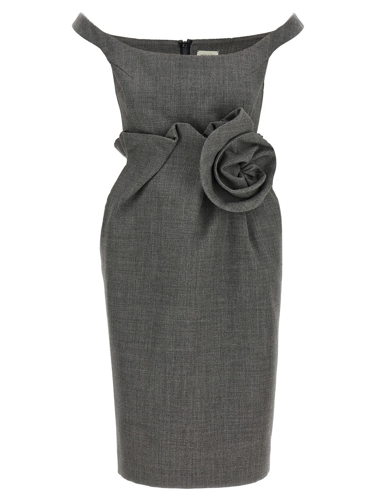 Magda Butrym Flower Dress Grey