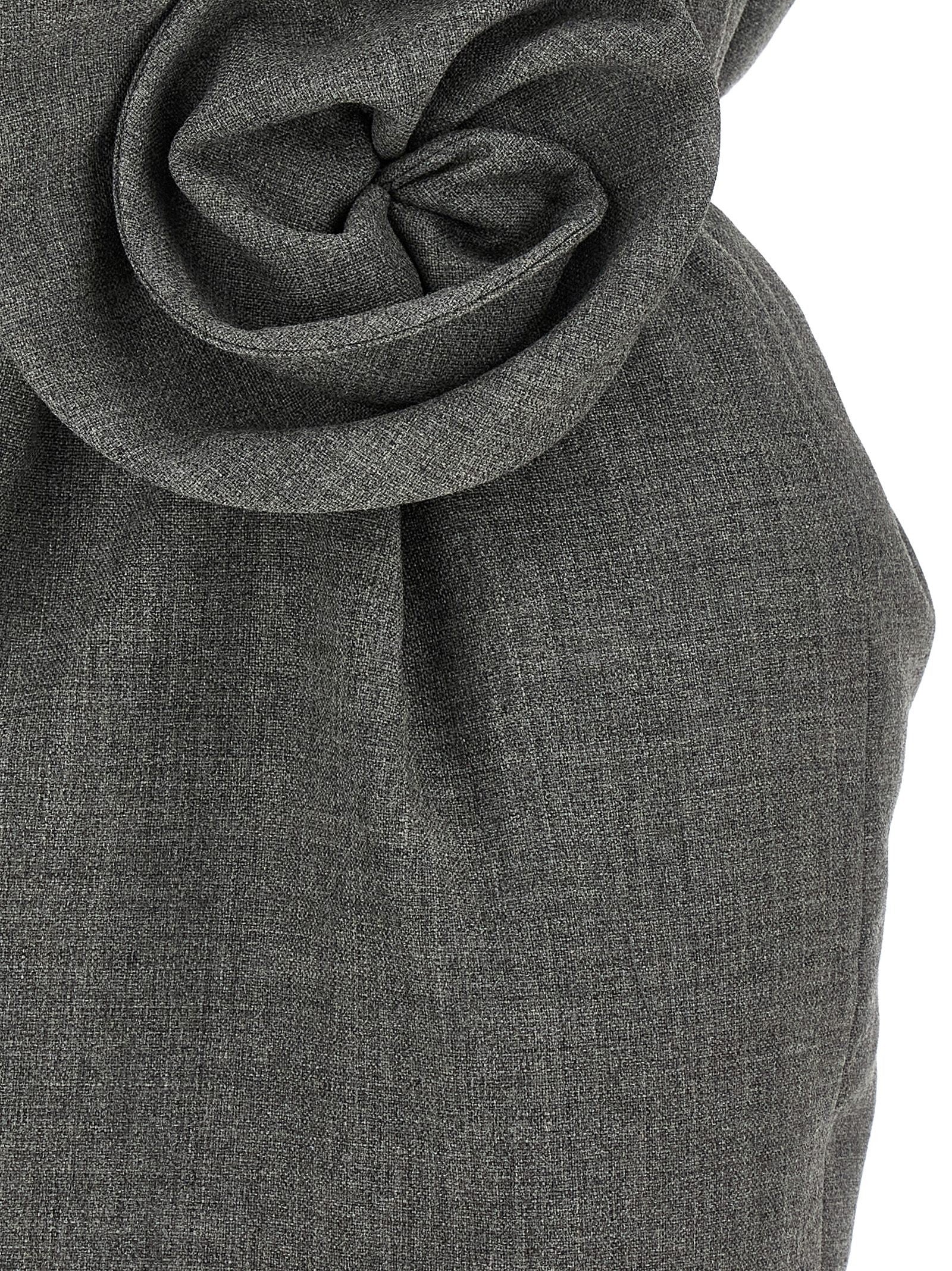 Magda Butrym Flower Dress Grey