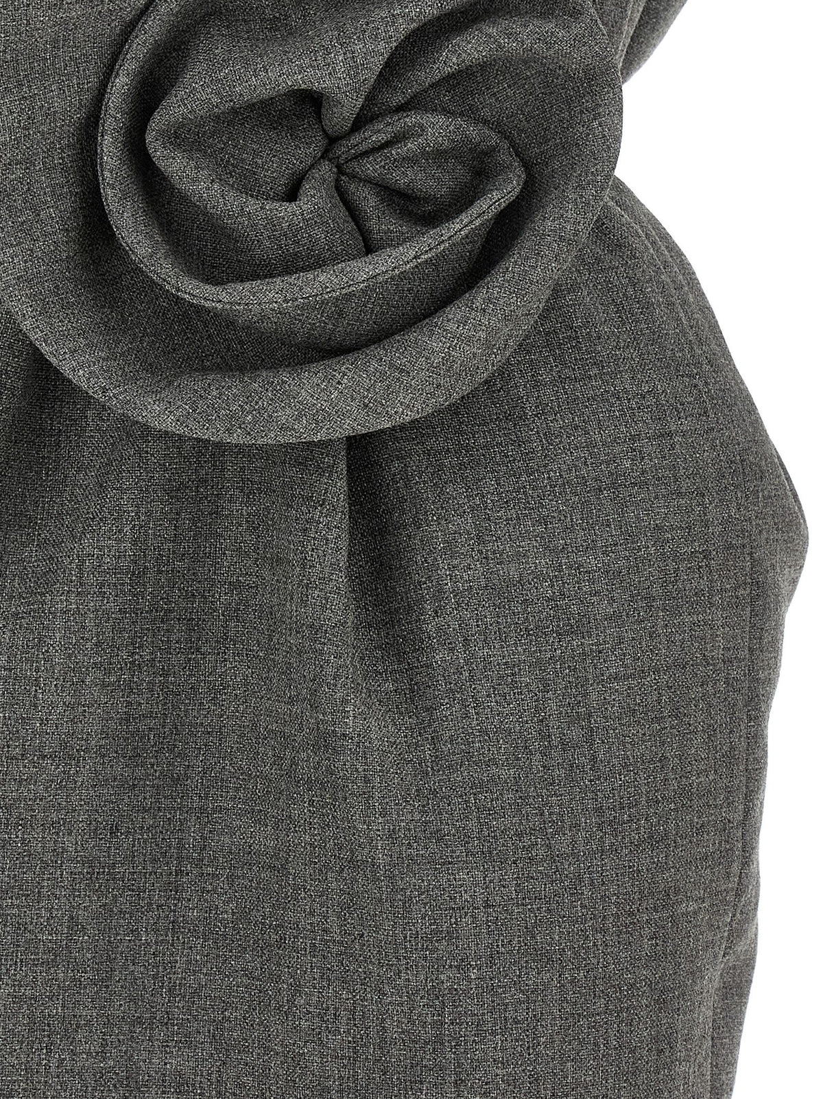 Magda Butrym Flower Dress Grey, view 4