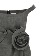 Magda Butrym Flower Dress Grey, view 3