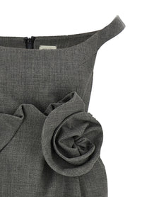 Magda Butrym Flower Dress Grey
