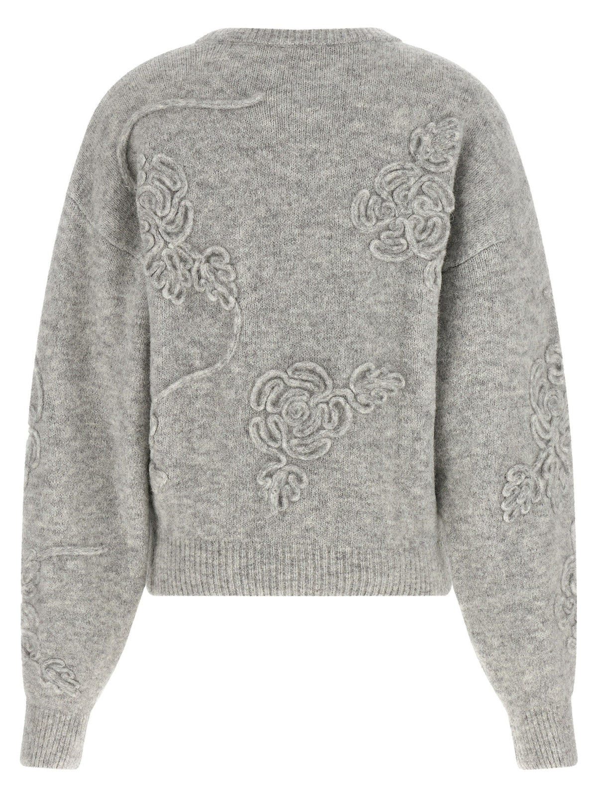 ROTATE Birger Christensen Flower Sweater Grey, view 2