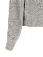 ROTATE Birger Christensen Flower Sweater Grey, view 4