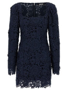 ROTATE Birger Christensen Lace Ls Mini Dress Blue