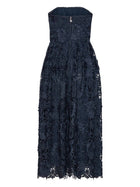 ROTATE Birger Christensen Women's Lace Midi Dress Blue, view 3
