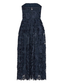 ROTATE Birger Christensen Women's Lace Midi Dress Blue