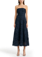 ROTATE Birger Christensen Women's Lace Midi Dress Blue, view 2