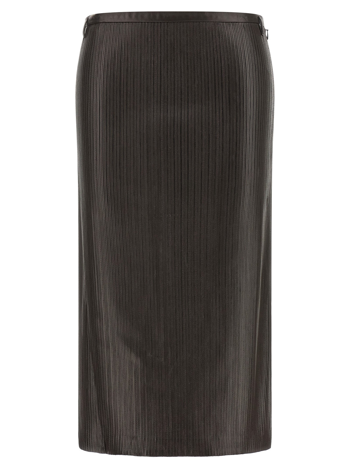 Tom Ford Ribbed Skirt Brown