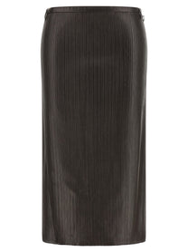 Tom Ford Ribbed Skirt Brown