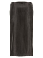 Tom Ford Ribbed Skirt Brown