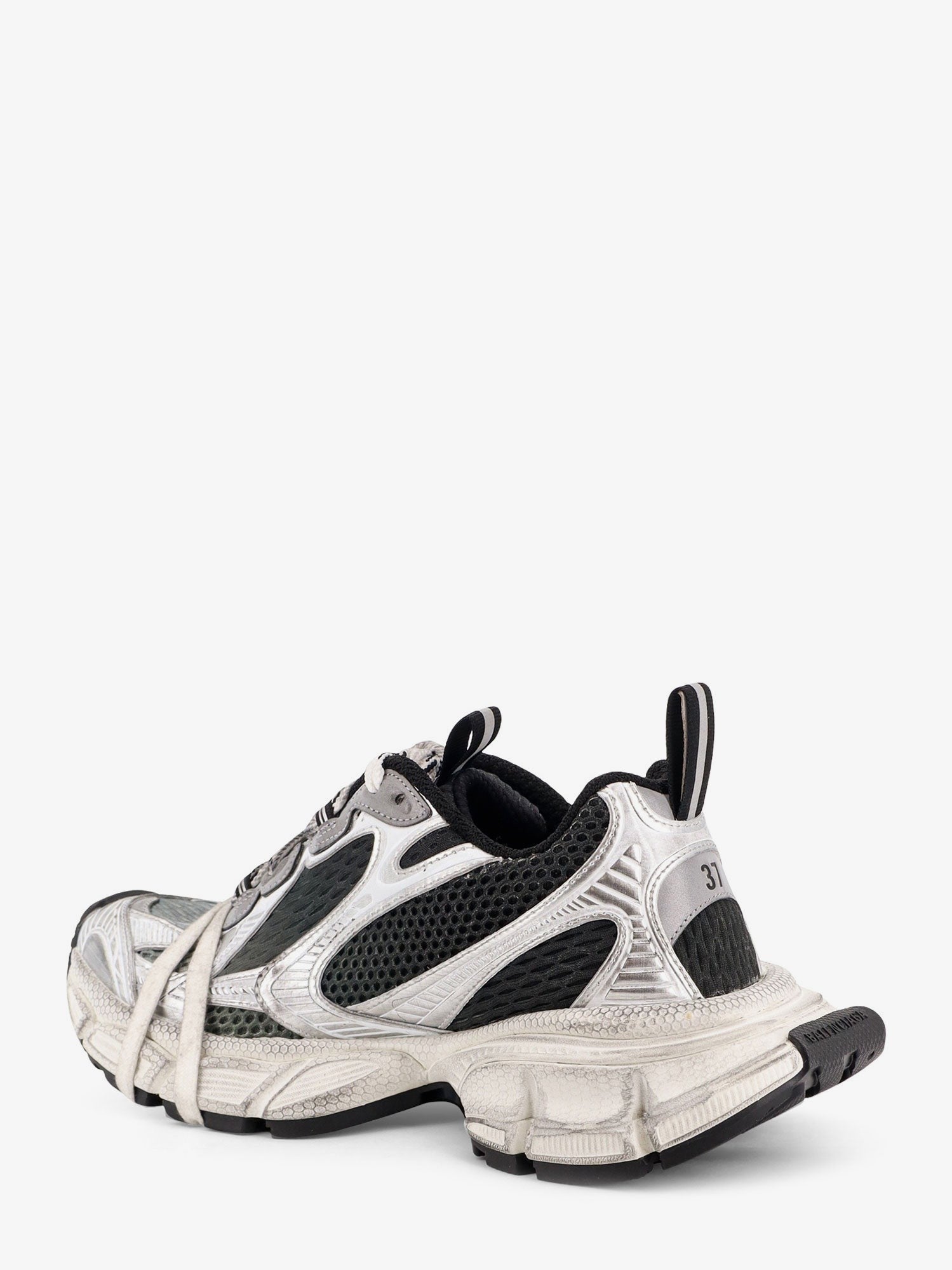 Balenciaga Women's Gradient Mesh Sneakers Grey