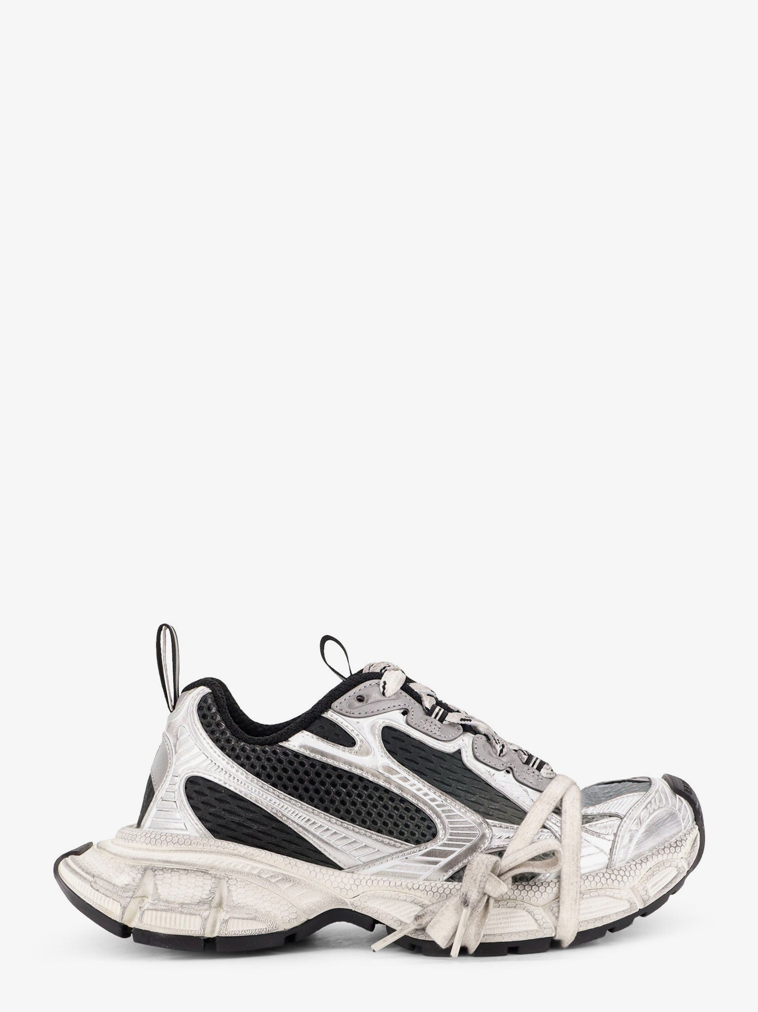 Balenciaga Women's Gradient Mesh Sneakers Grey