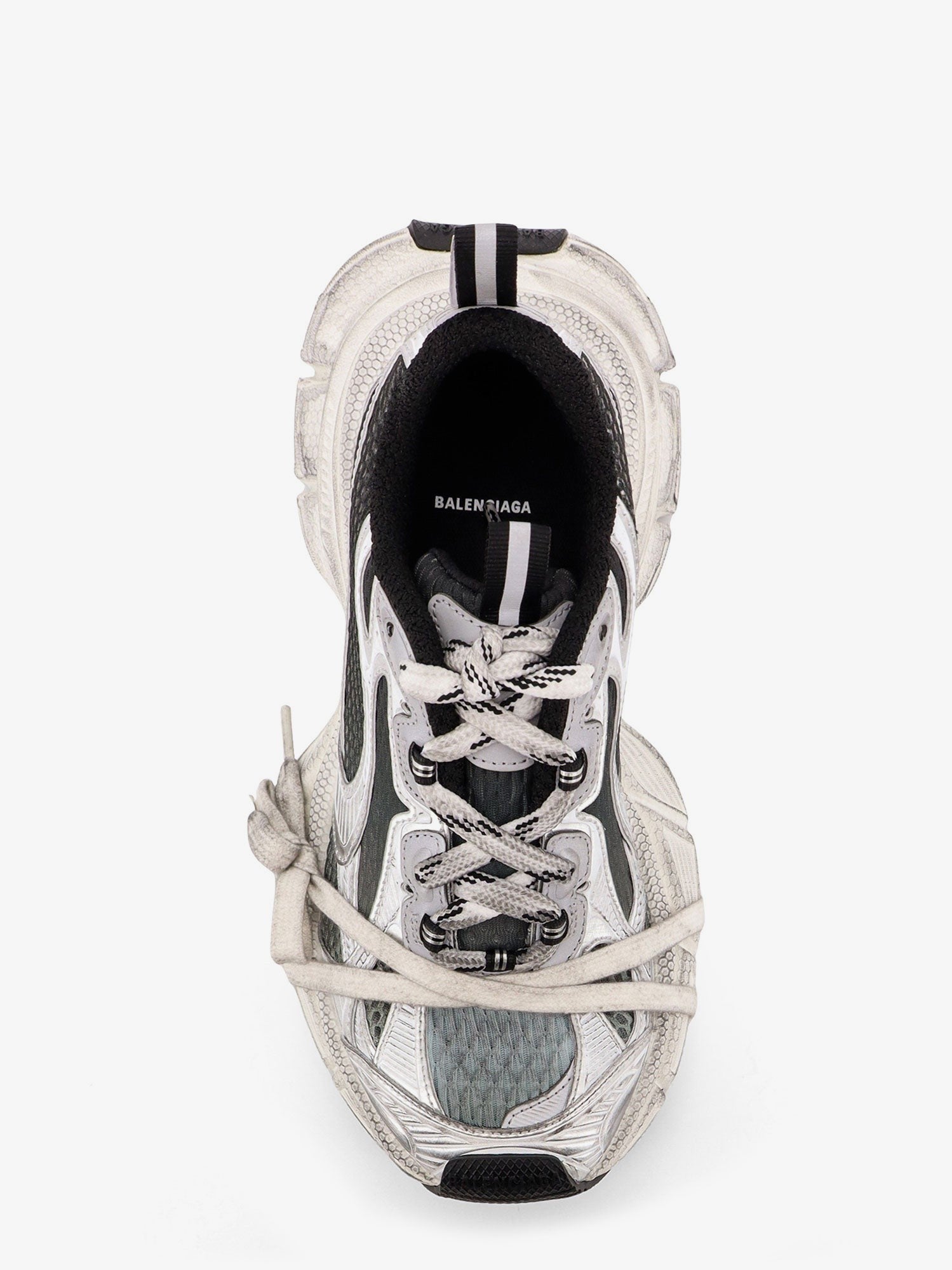 Balenciaga Women's Gradient Mesh Sneakers Grey