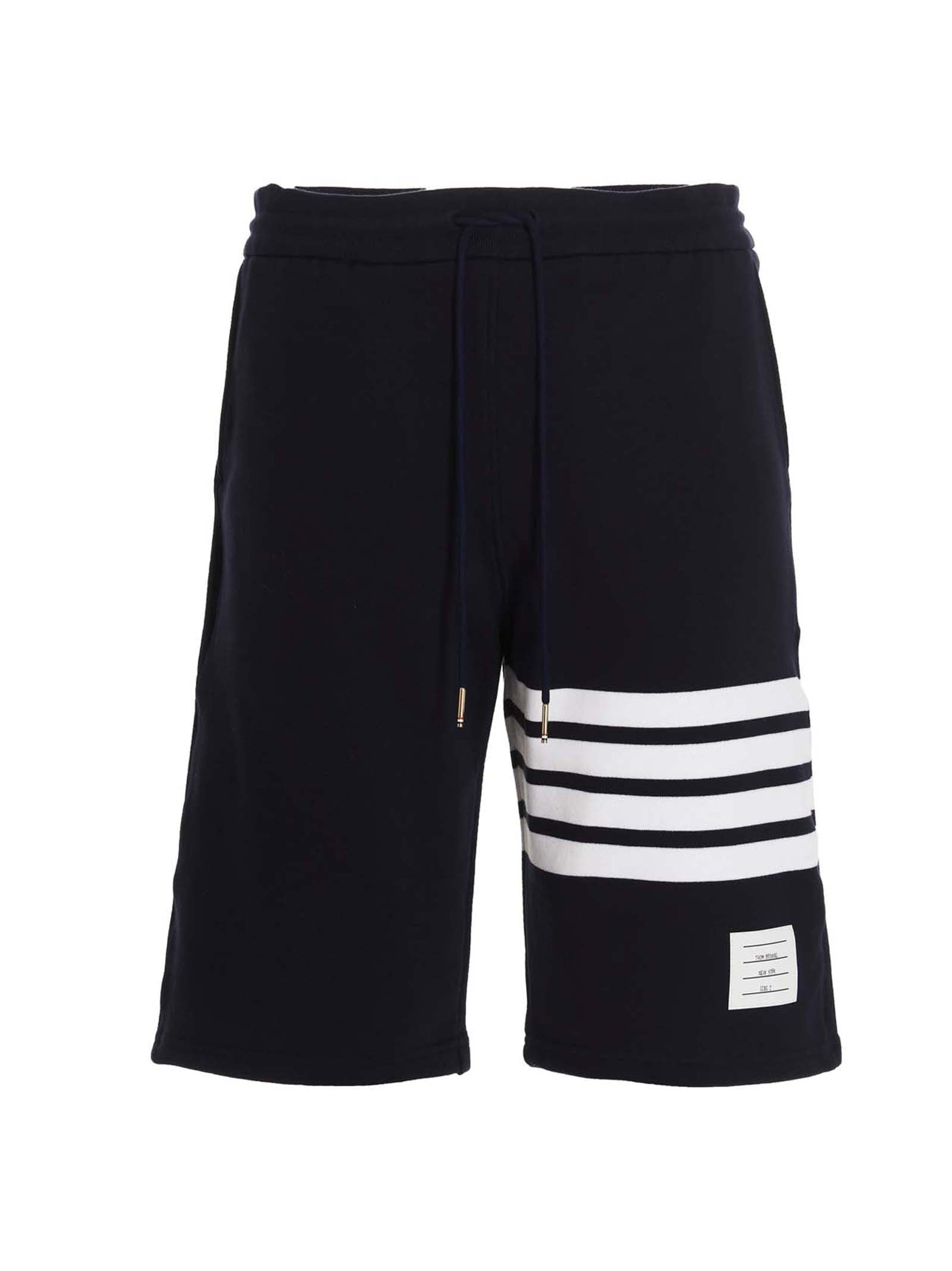 Thom Browne Bar Bermuda Shorts Blue
