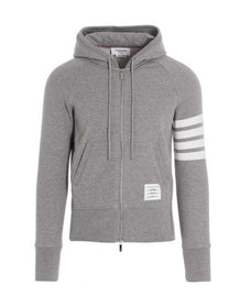 Thom Browne Bar Hoodie Grey