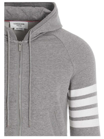 Thom Browne Bar Hoodie Grey