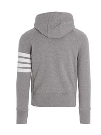 Thom Browne Bar Hoodie Grey