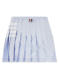 Thom Browne Oxford Pleated Skirt Blue