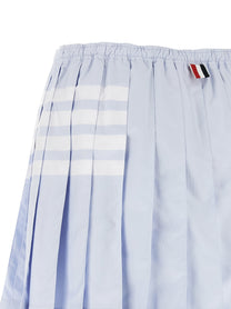 Thom Browne Oxford Pleated Skirt Blue